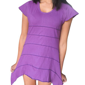 Made in Nepal Boho Purple Tone Women Dress