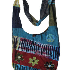 Ethnic hippie flower shoulder bag