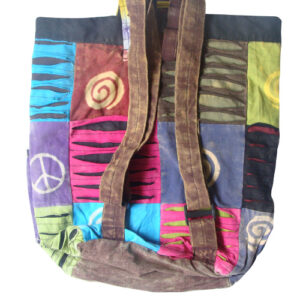 Handcrafted cotton hippie shopping bag