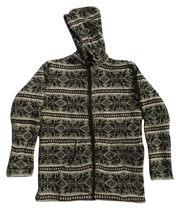 Modern fashion design boho stripe woolen sweater