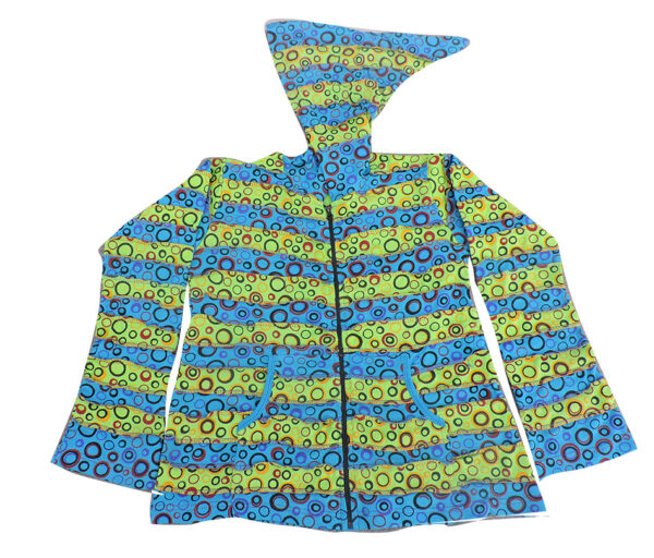 Bubble Print Patchwork Hippie fashion style Made in Nepal Cotton jacket
