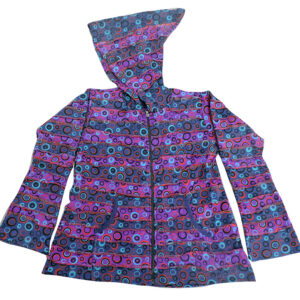 Bubble Print and Patchwork 100% Pre-Wash Hippie fashion style boho Cotton jacket