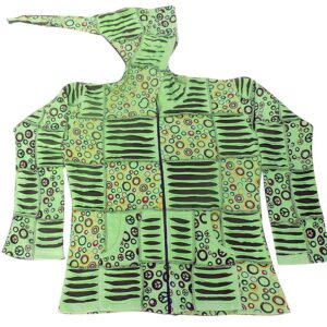 Made In Nepal Forest Green Razor Cut Jacket