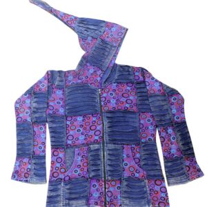 Bubble Block Printed Cotton Jacket