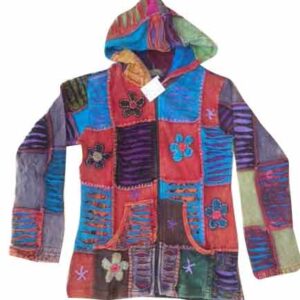 Soft Cotton Hippie Nepalese Patched Jacket