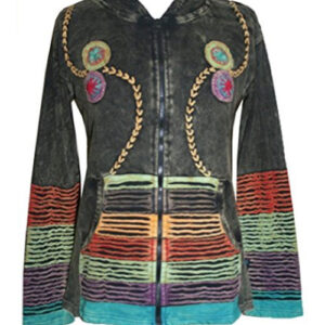 Patchwork and Hand Embroidery Hippie Bohemian Cotton Jacket