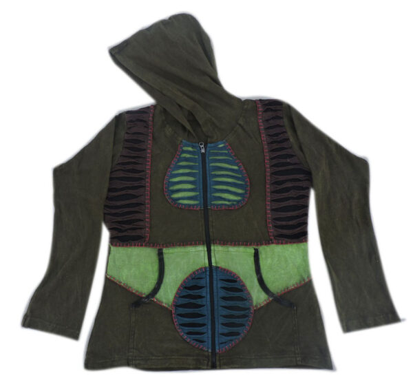 Fair Trade Patchwork Jacket with Fleece line