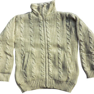 Thick Wool White Tone Stylish Cardigan