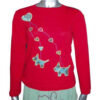 Red Tone Hippie Ladies Top with Embroideries