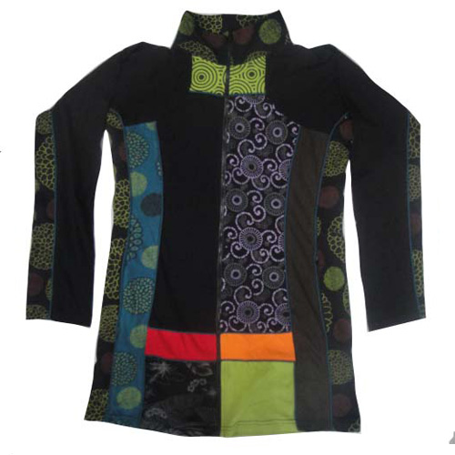 Different Patchworks Soft Cotton Long Jacket - Clothing in Nepal Pvt Ltd