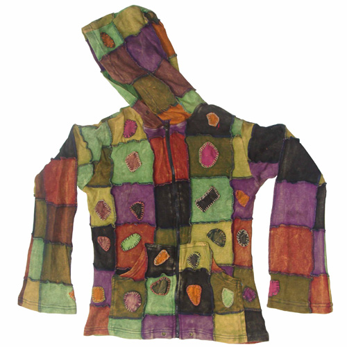 Hippie Bohemian Patchwork and hand Embroidery Cotton Jacket