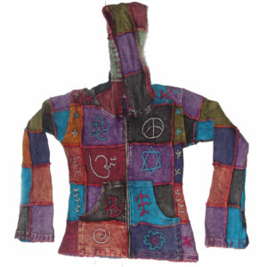 Women Hippie Boho Vintage Cotton Hand Embroidered Patchwork Festival Jacket