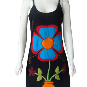 Black Tone Neat Cotton Tank Top