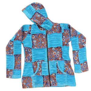 Children’s patchwork zip up hoodie kids hippie Jacket