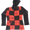 Orange & Black Mix Patchwork Cotton Jacket