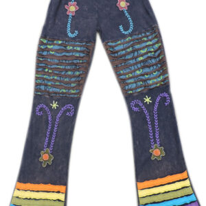 Razor Cut and Hand Embroidery Cotton Trouser