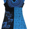Various Prints Added Bluish Mix ladies Dress