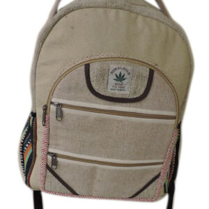 Plain Gray Tone Himalayan Hemp Backpack