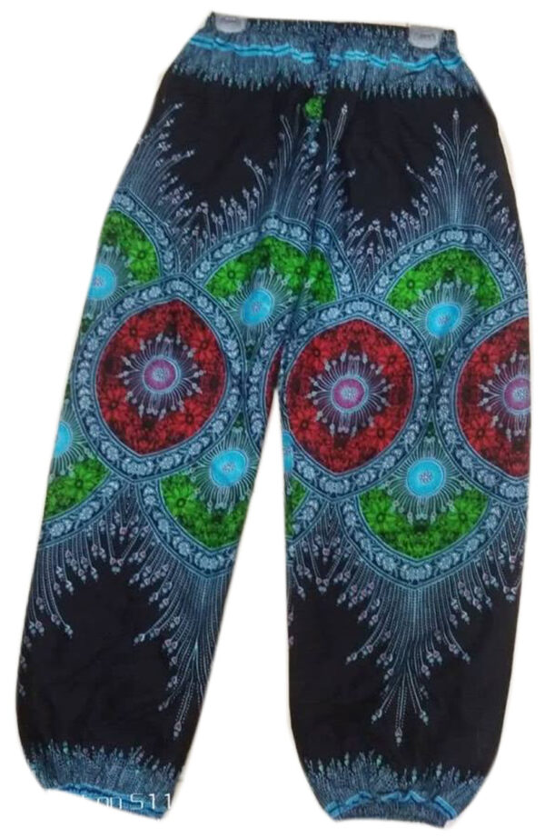 Colorful Hippie Ecofriendly Cotton Cargo Pant