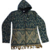 Boho Patterns Cozy Hooded Woolen Jacket