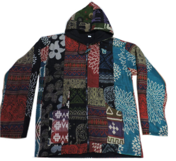 Floral Prints added Warm Woolen Jacket