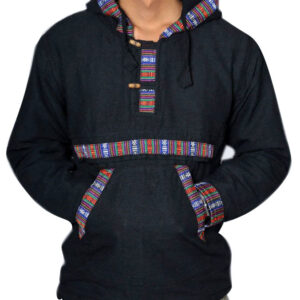 Cotton Tibetan Winter fleece lined Pullover