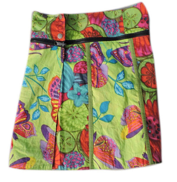 Colorful prints hippie outdoor cotton skirt