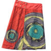 Hippie tie dye handmade cotton skirt for ladies | soft summer button waist cotton skirt