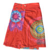 tie dye styled mandala print cotton skirt