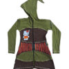 Pointed Hooded Cute Embroidered Children Jacket