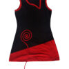 Black & red tone sleeveless children T-shirt