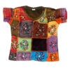 Multiple patchwork half sleeve kid t-shirt
