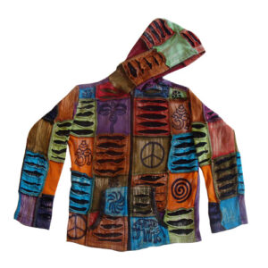 Patchwork Hand Block and Brush Hippie Children Cotton Jacket