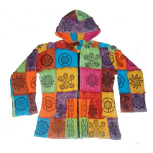 Multicolor Hippie Patchwork Kid Jacket