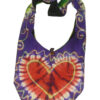 Catchy Heart Symbolic Boho Cross Body Bag