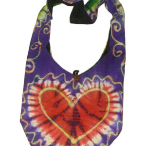 Catchy Heart Symbolic Boho Cross Body Bag