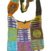 Patchwork and Razor Cut Hippie Shoulder Bag
