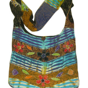 Tie Dye Razor Cut Boho Hippie Shoulder Bag