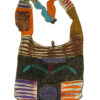 Razor Cut and Hand Embroidery Cross Body Hippie Shoulder Bag