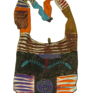 Razor Cut and Hand Embroidery Cross Body Hippie Shoulder Bag