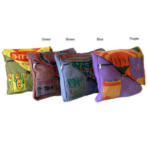 Recycle Print Cross Body Hippie Shoulder Bag