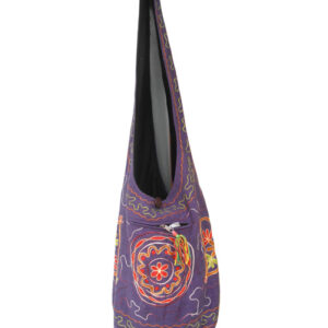 Tie Dye Patchwork Razor Cut Boho Hippie Shoulder Bag