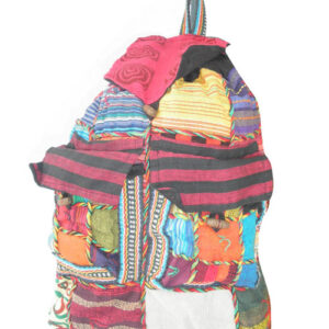 Full patchwork hippie cotton shoulder bag