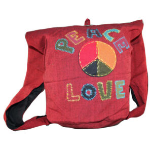 New hippie handmade red mix shoulder bag