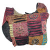 Hinduism symbol printed boho razor cut side bag