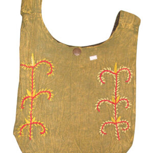 Light Yellow Tone Hippie Cross Body Bag Nepal