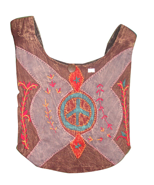 Peace Spread Moto Hippie Women Shoulder Bag