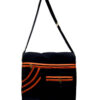 Multi Pocketed Black Cotton Purse