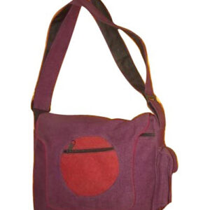 Maroon Tone Light Weight Cotton Cross Body Bag