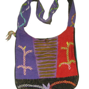 Vibrant Hippie Razor Cut Cotton Shoulder Bag